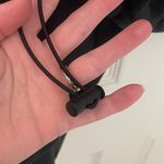 Set Active  Black Half-Zip Cropped Sweatshirt Kangaroo Pocket Size Small Photo 7