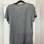 Caslon Charcoal Short Sleeve Top with Side Tie/Burnout Side Tie T-Shirt Photo 9