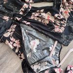 Anthropologie  harlyn black‎ floral long sleeve jumpsuit women’s size S Photo 10