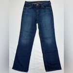 Eddie Bauer  women’s shaped fit straight leg Dark Blue Denim‎ Jeans size 10R Photo 1