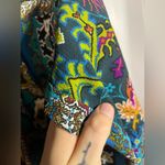 Fig & Flower / Figueroa & Flower Turquoise Boho Aztec Detailed Blouse Size Med Photo 8