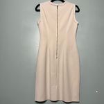 Lanvin River 2015 Cream Wool Blend Knit Crewneck Midi Sheath Dress Womens Size 8 Photo 1