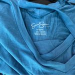 Jessica Simpson  Maternity Soft‎ Blue Strappy V-Neck Short Sleeve Tee Photo 9