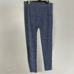 Yelete Heather Blue Lined Elastic High Waist Leggings  Small Photo 2