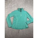 Mountain Hardwear Fleece Quarter Zip Pullover Sweatershirt Women's Medium Teal Photo 2