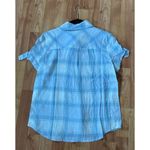For The Republic Baby Blue Plaid Blouse‎ Size 0 Photo 3