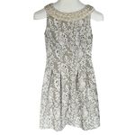 ZARA  embroidered embellishment fit and flare dress Photo 1