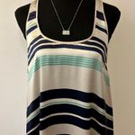 Elizabeth and James Adrienne Striped Silk Dress Size Medium Photo 4