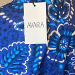 Avara Sloane Bright Blue Dress Flutter Sleeve Drawstring Cinched Waist Mini New Size XS Photo 4