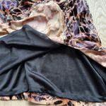 Alberto Makali  Velvet Ruched Mini Dress Leopard Print Long Sleeve Size Small Photo 9