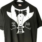 Urban Outfitters 80s Frank & Fran's Tuxedo Tee L USA Single Stitch Graphic 50/50 Black Unisex Photo 1