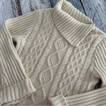 Vintage Y2K Cable Knit Wide Sleeve Knit Sweater​ Size M Photo 1