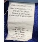 Comfort Corner‎ Velvet Top Long Sleeve Crew Neck Pullover Royal Blue Size M Size M Photo 4