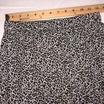 American Eagle  Leopard Print Skirt Size XS Cheetah Mini Ruffled Black White Mini Photo 2