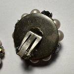 Vintage Western Germany Faux Pearl Beaded Clip On Earrings Photo 6