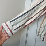 American Eagle Multicolor Striped button down shirt size large. Photo 2