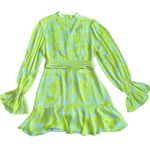 Alexis  Neela Floral Tieneck Minidress Yellow Size M Photo 5