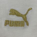 Puma  Go For Iconic Tee Pristine Cream XXL Colorblock Sleeve Logo Shirt NWT Photo 5