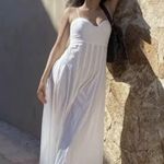 ZARA dress maxi corset style bohemian white summer vacation Photo 1