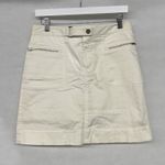 Ralph Lauren Womens Retro  Golf Mini Skirt White Zipper Sz 4 Short off white Photo 0