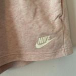 Nike Heathered Light Pink Logo Sweat Shorts French Terrycloth Women's size XS Photo 3