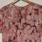 Kate Spade  Silk Haley Top All That Glitters Size 2 Pink Photo 5