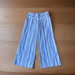 C EST 1946 Pants Womens Large Stripe Stretch Wide Leg Elastic Waist Blue Photo 1