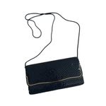 LA REGALE Vintage Navy Blue Chain Mesh Cocktail Bag w/ Strap Photo 2