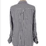 Como vintage  large gingham floral flannel top Photo 2