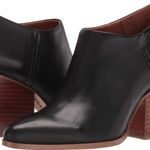 Franco Sarto Kieran 3 Ankle Boots sz 10 Women Black Leather Walnut Heel Leather Photo 0