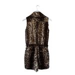 Cache Silk Leopard Animal Print Romper SZ S #2106 Photo 5