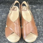 Dansko Women’s Sloane Brown Sandals Size EU 37 Leather Platform Strappy US 6.5 Photo 0