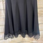 Donna Ricco fit & flare black dress w/polka dot lace hem square neckline Size 12 Photo 6