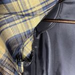 Vintage Christy Girl Petite Blazer Plaid Linen Blend Blue Beige Single Button 4 Size 4P Photo 5