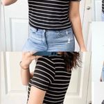 Heart & Hips Womens T-Shirt Stripe Short Sleeve Pullover SZ XL Photo 0