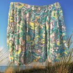 Old Navy Linen blend elastic waist flared miniskirt Photo 2