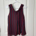 Sugar + Lips women’s maroon navy cowl neck sleeveless‎ lined layered blouse tank Red Photo 5