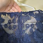 Alex Evenings  Women's Tea Length Embroidered Dress with Illusion‎ Sleeves 22W Photo 12