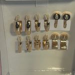 House of Harlow 1960 Set of 6 Gold Tone Hoop Drop Stud Earrings Holiday Gift Photo 5