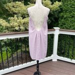 BCBGMAXAZRIA Lilac Mauve Low Back Pleated Dress Small BCBG MSRP $178 Photo 3