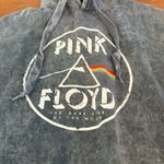 Pink Floyd Size Large  The Dark Side of the Moon Gray Hoodie Sweatshirt Cropped Photo 1