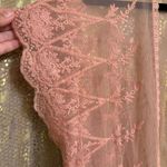 Vivid Importers Of NY Mauve Pink Boho Lace Kimono Duster Coverup XL Photo 2