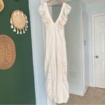 Free People  Mikayla White Lace Ruffle Jumpsuit NEW WITH TAGS size XL Photo 1