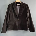 Calvin Klein  Women’s Black One Button Blazer Photo 0