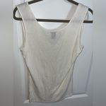 Aziz VTG Y2K Sleeveless Colorful Beaded Fabric Rosettes Beige Spandex Tank Top L Pink Size L Photo 1