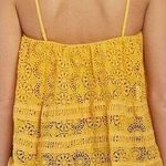 Free People  Women's Yellow Floral Lace Cropped Camisole Top Sz S Photo 1