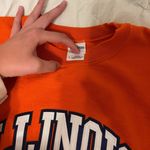 University Of Illinois Embroidered Sweatshirt Orange Photo 1