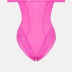 Poster Girl  Charm Lace Bodysuit Harlot Hot Pink Photo 0