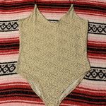 Leopard Print Bodysuit Tan Size M Photo 2