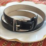 Liz Claiborne Black Leather Belt sz S Photo 0